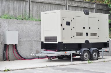 portable generators Large diesel powered portable generator.